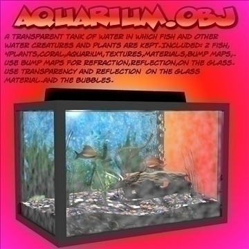 aquarium.obj 3d model obj 106344