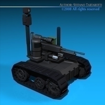 army recon robot 3d model 3ds dxf c4d obj 88298
