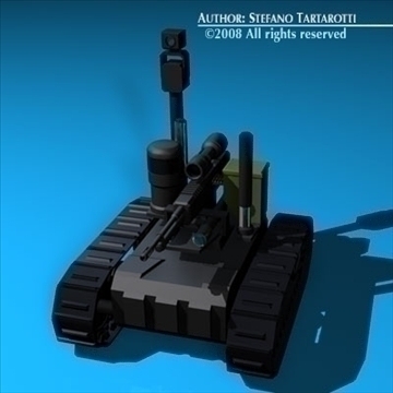 army recon robot 3d model 3ds dxf c4d obj 88301