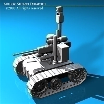 army recon robot 3d model 3ds dxf c4d obj 88305