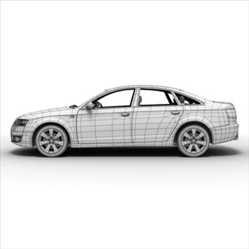 audi a6 car 3d model 3ds max lwo ma mb obj 85795