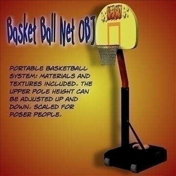 basketballnet.obj 3d model obj 105757