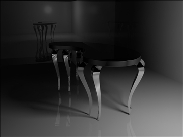 black and silver table 3d model 3ds 98832
