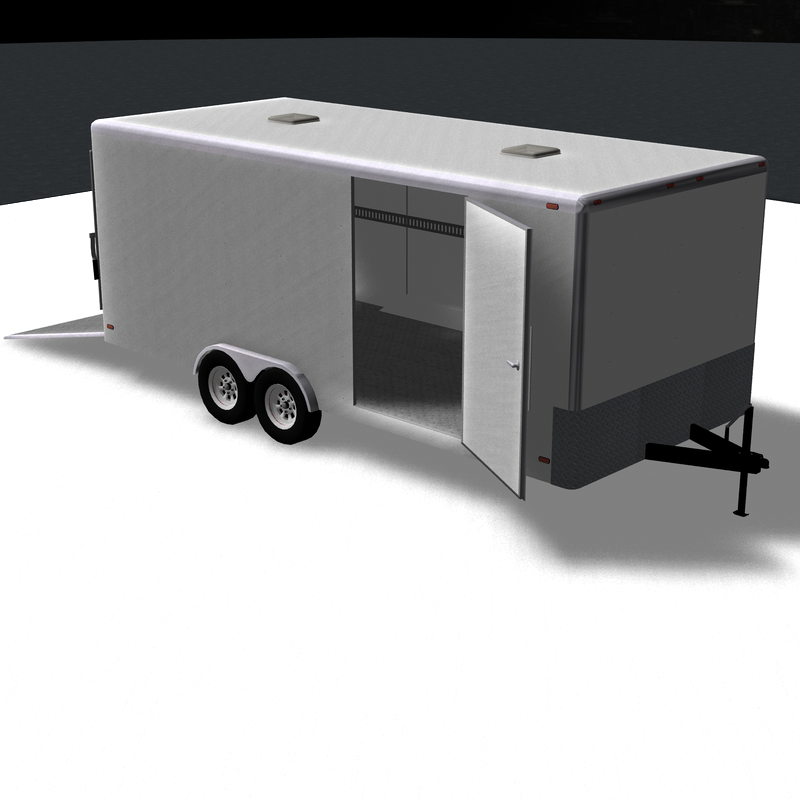 cargo trailer 3d model 3ds pz3 pp2 obj 107041