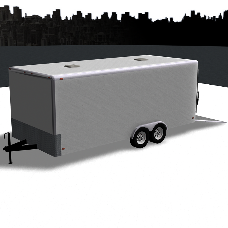 cargo trailer 3d model 3ds pz3 pp2 obj 107042