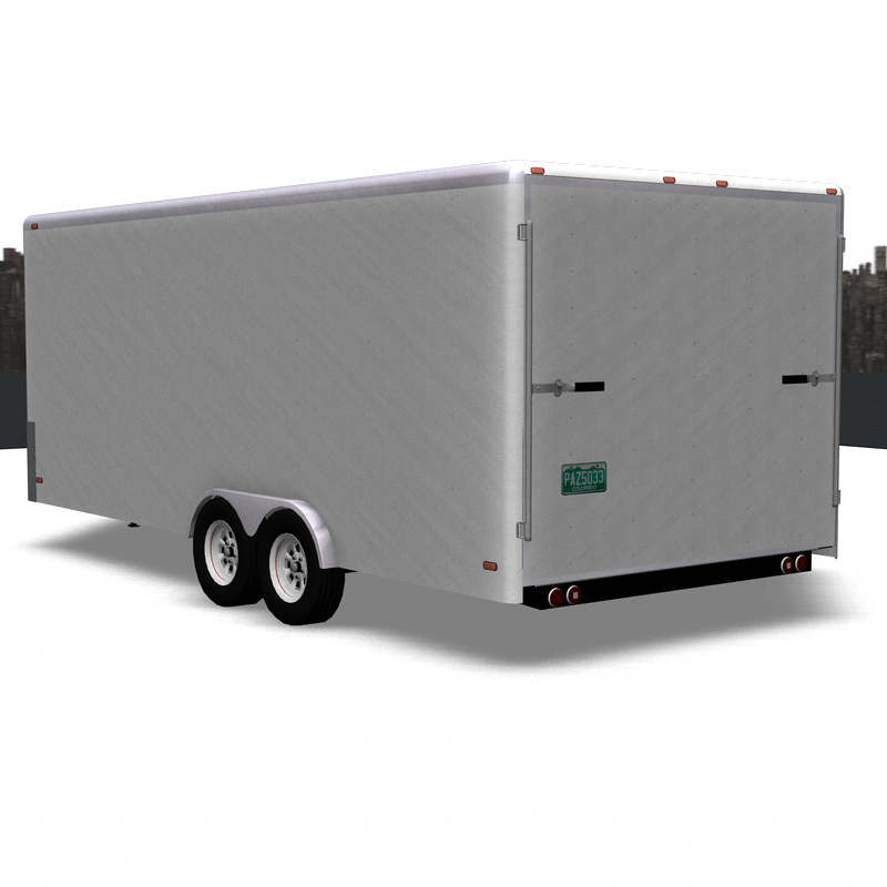 cargo trailer 3d model 3ds pz3 pp2 obj 107043
