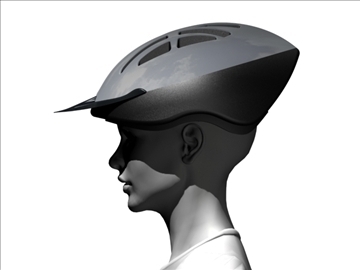 casco ciclista 3d model 3ds max 96331