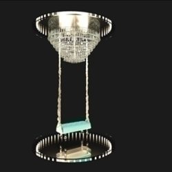 chandelier and pouf 3d model max 98865