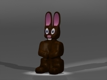 chocolate bunny 3d model 3ds dxf lwo 80995