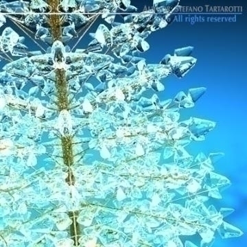 christmas crystal tree 3d model 3ds dxf c4d obj 78431