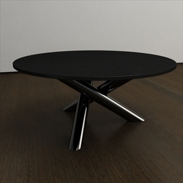 contemporary table from minotti collection 3d model 3ds max texture obj 110766