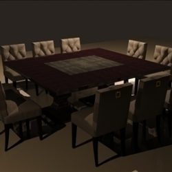 dining table 3d model max 98864