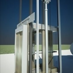 elevator lift 3d model 3ds max dxf dwg fbx x lwo 111961