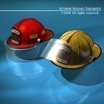 firemen helmet 3d model 3ds dxf c4d obj 91658
