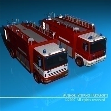 firetruck 3d model 3ds dxf c4d obj 85518