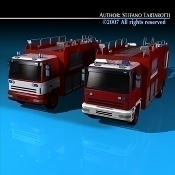 firetruck 3d model 3ds dxf c4d obj 85521