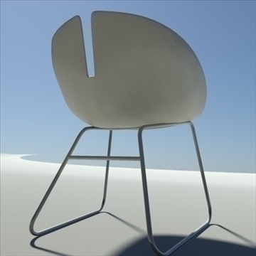 fjord armchair white 3d model max dwg fbx obj 87851