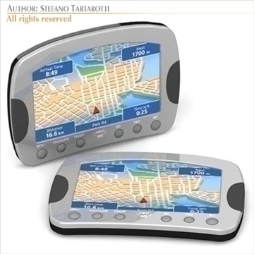 gps device 3d model 3ds dxf c4d obj 105975