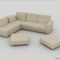 great low poly sofa 3d model 3ds max fbx obj 106453