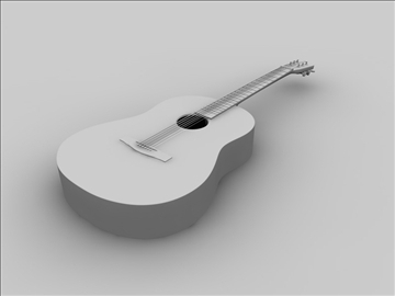 guitar v1 3d model 3ds dxf c4d texture obj 110066