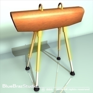 gymnastic set 3d model 3ds dxf c4d obj 89902