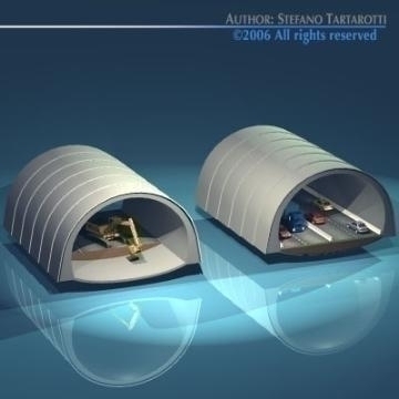 highway tunnels cutaway 3d model 3ds dxf other obj 78353