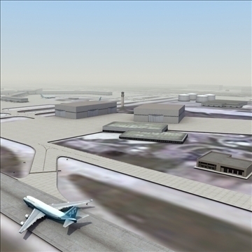 international airport set 1 3d model 3ds max lwo ma mb hrc xsi texture obj 107782