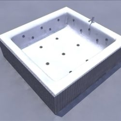 jacuzzi bathtub 3d model ma mb obj 82759