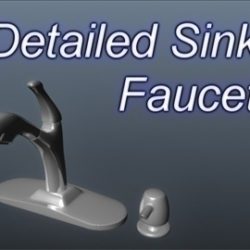 kitchen sink faucet 001 3d model 3ds max ma mb 102168