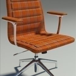 lotus low orange fabric armchair 3d model max dxf fbx obj 92330