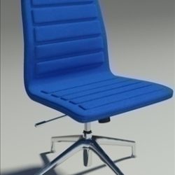 lotus low simple blue fabric armchair 3d model max dxf fbx obj 92457