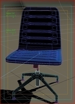 lotus low simple blue fabric armchair 3d model max dxf fbx obj 92461