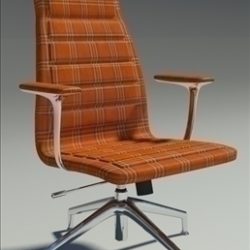 lotus medium orange fabric armchair 3d model max dxf fbx obj 92325