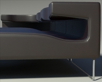 lowseat leather composition 3d model 3ds max fbx obj 91550