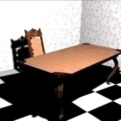medieval table 3d model max 91241