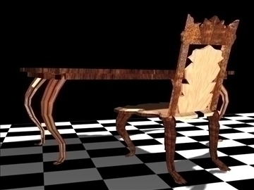 medieval table 3d model max 91245