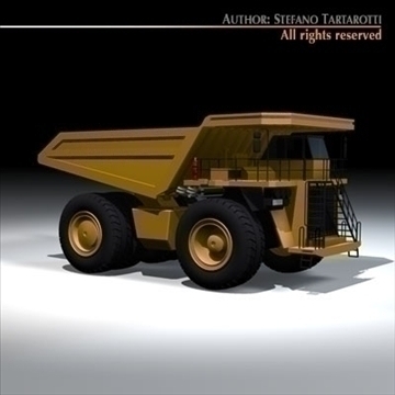 mine dumper truck 3d model 3ds dxf c4d obj 94552