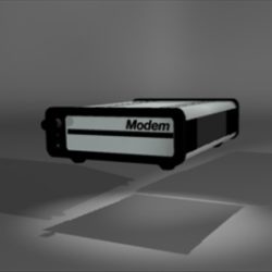 modem 2 3d model 3ds dxf lwo 81118
