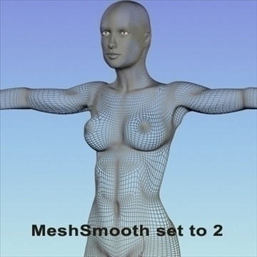 monica 9.0 human female character 3d model 3ds max fbx obj 82033