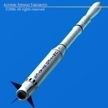 nasa scout rocket 3d model 3ds obj other 78876