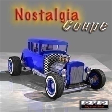 nostalgia hot rod coupe 3d model lwo 82088