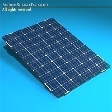photovoltaic module 3d model 3ds dxf c4d obj 98224