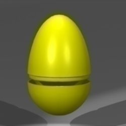 plastic egg 3d model 3ds dxf lwo 81009