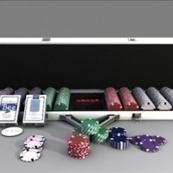 poker chip set 3d model max 84150