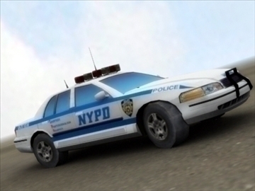 police patrol car 3dsmax 3d model 3ds max fbx lwo ma mb hrc xsi texture wrl wrz obj 99230