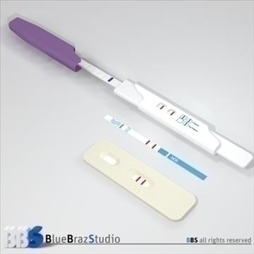 pregnancy test 3 3d model 3ds dxf c4d obj 107642
