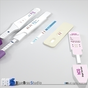 pregnancy test 4 3d model 3ds dxf c4d obj 107632