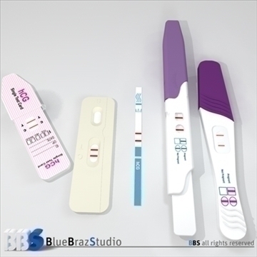 pregnancy test 4 3d model 3ds dxf c4d obj 107637