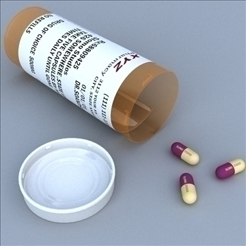 prescription bottle and pill 3d model 3ds max lwo hrc xsi obj 99805