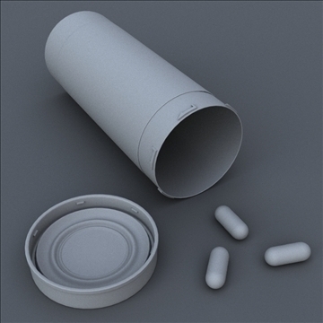 prescription bottle and pill 3d model 3ds max lwo hrc xsi obj 99806